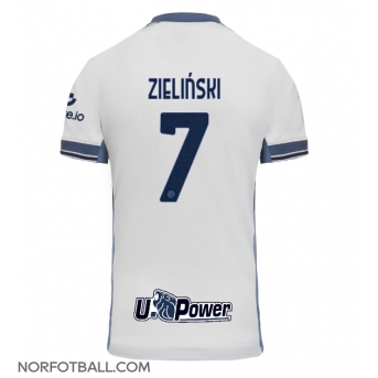 Billige Fotballdrakt Inter Milan Piotr Zielinski #7 Replika Bortedrakt 2024-25 Kortermet